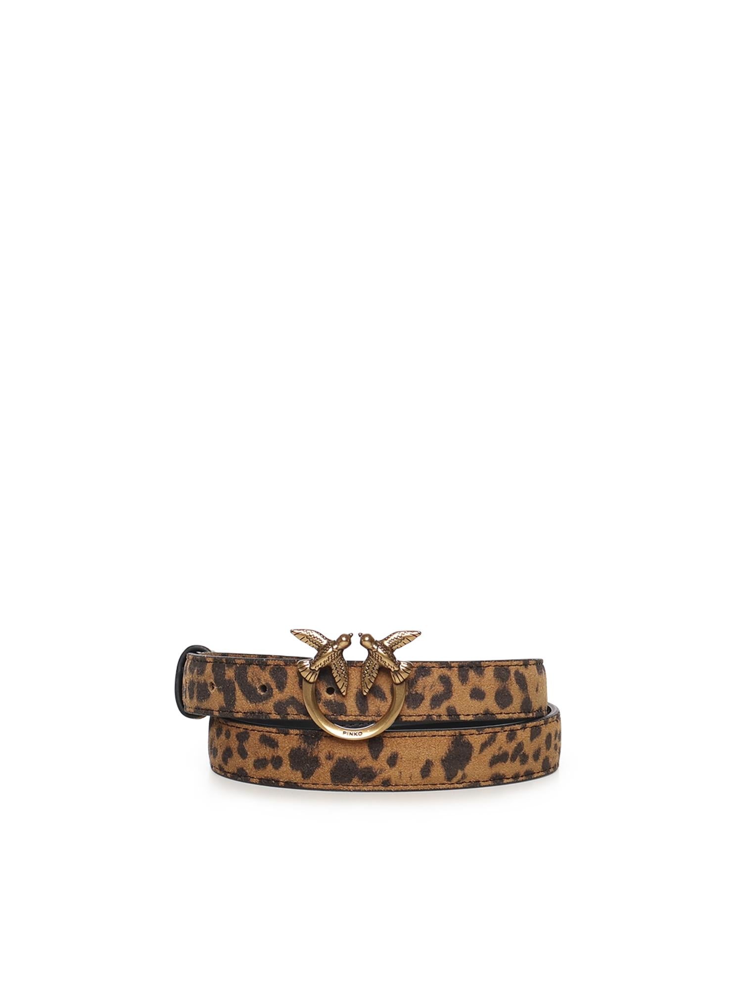 Cintura con stampa leopardata in pelle 100143 A32AM35Q PINKO 