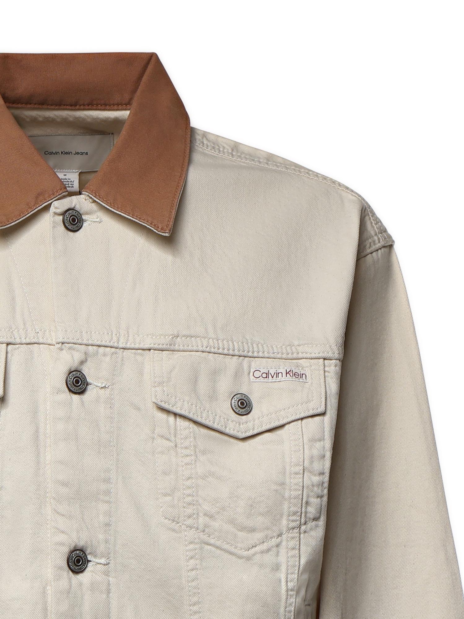 Giubbotto di jeans con colletto a contrasto '90 LV04RG906G X89 CALVIN KLEIN 