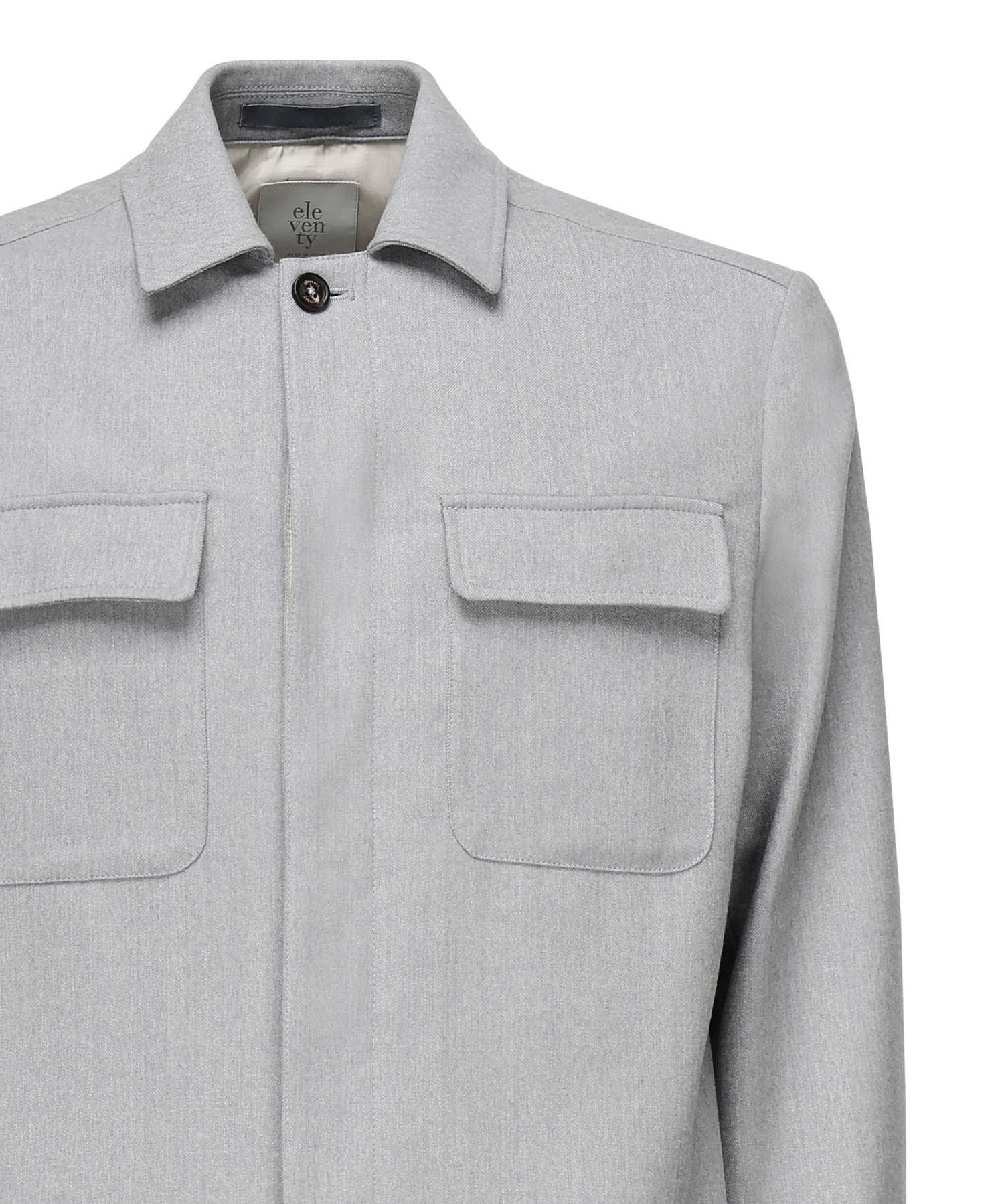 Overshirt in misto lana L70GIAJ17TES0L065 08 ELEVENTY 