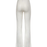 Pantaloni flare in viscosa lamé lavorazione raschel MC25SI00 BR014RS01JW MISSONI 
