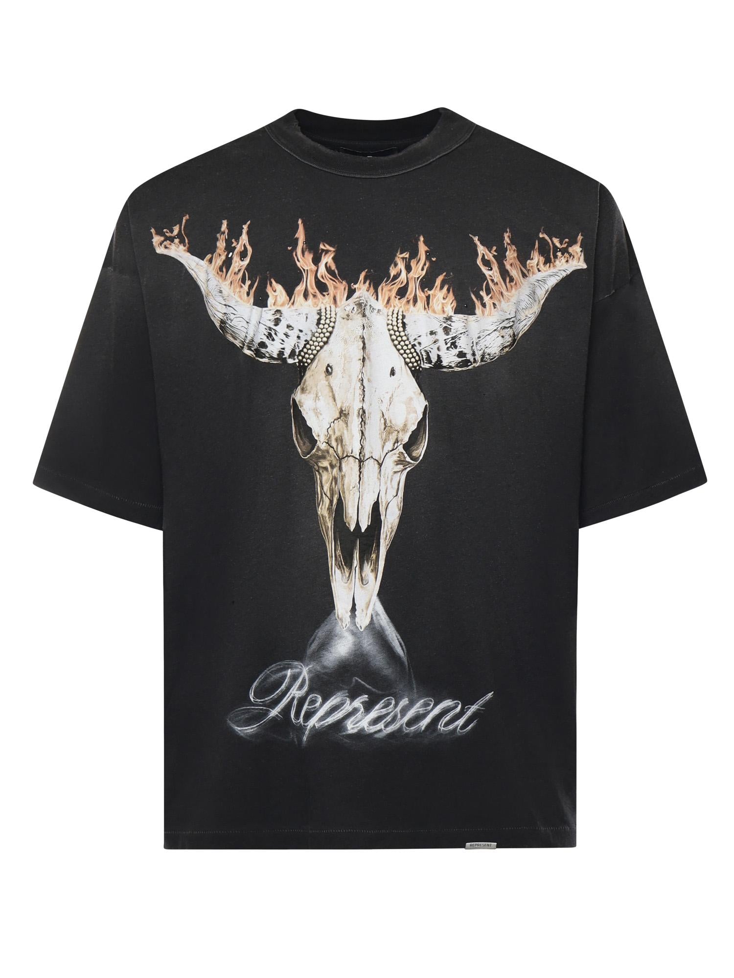 T-shirt British Cowboys con stampa MLM100592 04 REPRESENT 