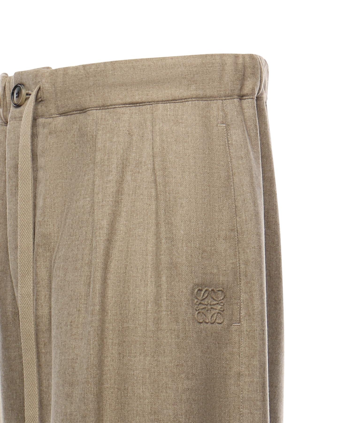 Pantaloni con coulisse in lana e cashmere H526Y04WHA 8586 LOEWE 