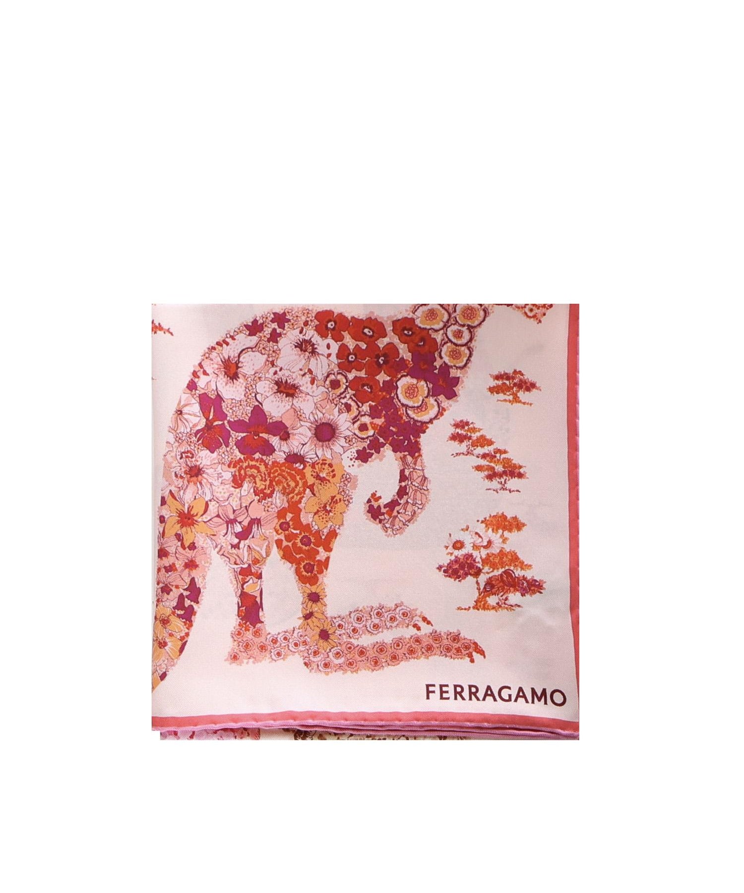 Foulard in seta con stampa 310217 785447001 FERRAGAMO 