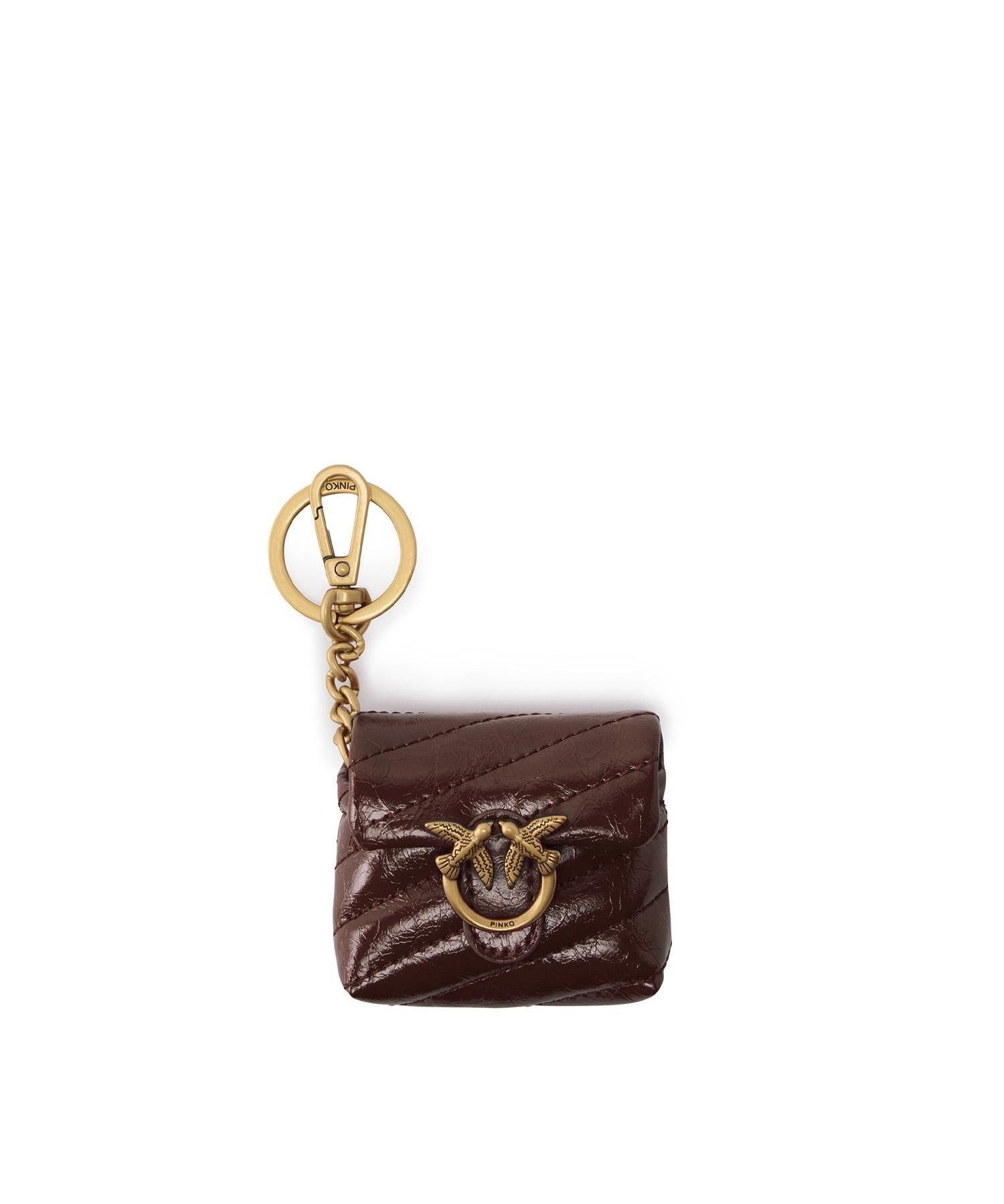 Custodia AirPods Love Bag Puff in pelle<BR/> 105869 A37OR49Q PINKO 