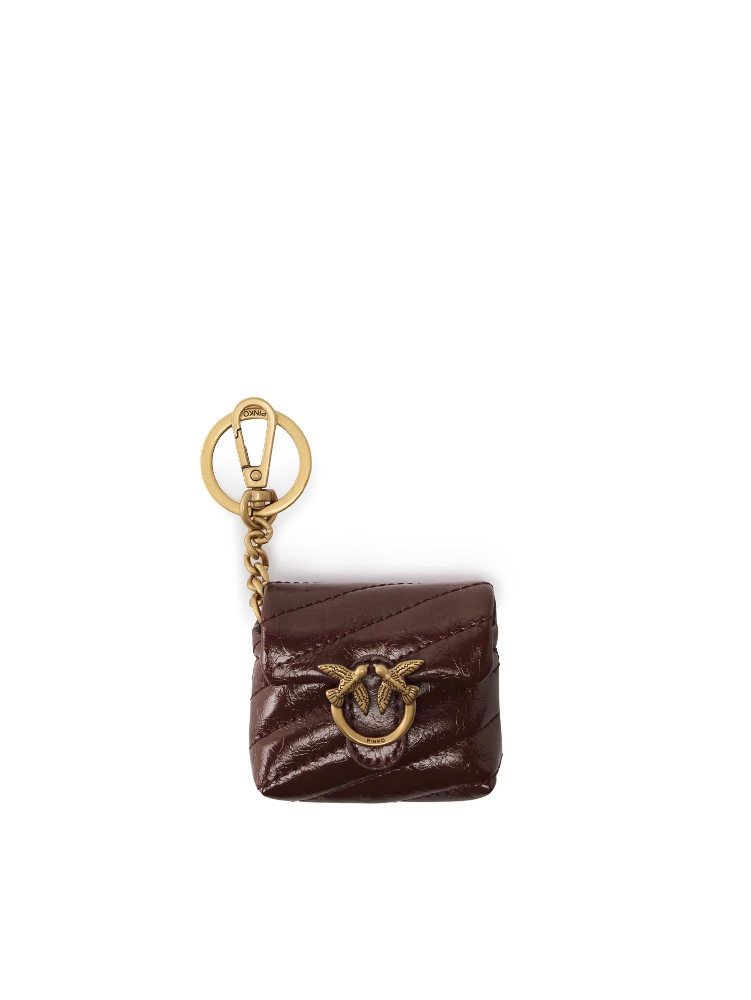 Custodia AirPods Love Bag Puff in pelle<BR/> 105869 A37OR49Q PINKO 