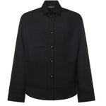 Camicia Tobhias in lana TOBHIAS NERO GIULIANO GALIANO 