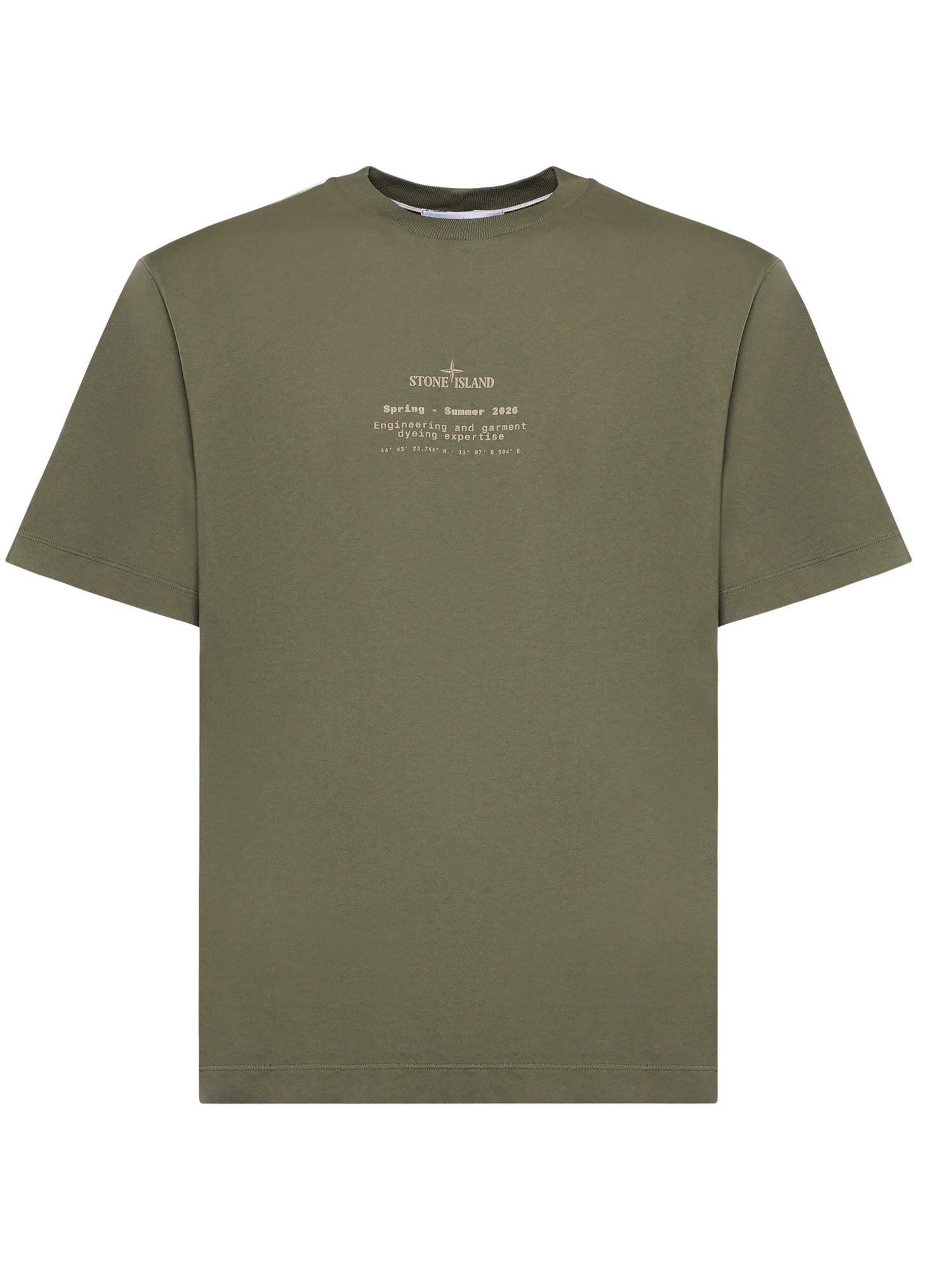 T-shirt con stampa 'Stone' L1S152100001 S0285V005G STONE ISLAND 