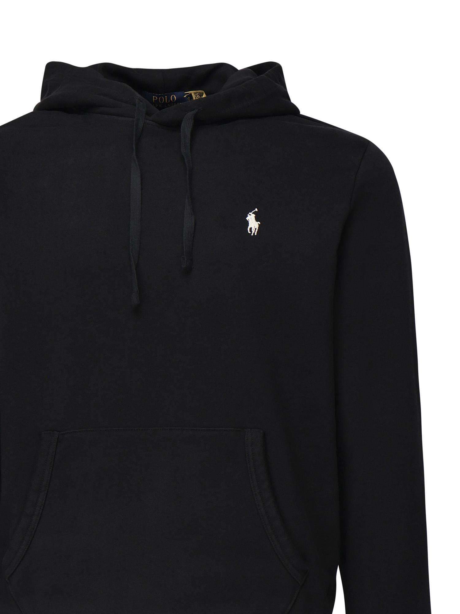 Felpa in cotone con logo 710916690 025 POLO RALPH LAUREN 