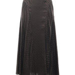 Gonna midi in seta FF jacquard FQ7688 AUQGF1T6H FENDI 