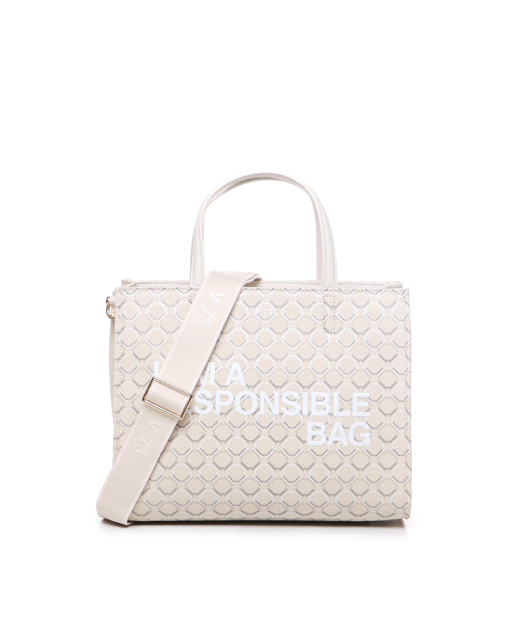 Shopping bag Responsibility 73BS7Q901 RESPONSIBILITY LOGOOFFWHITE V° 73 