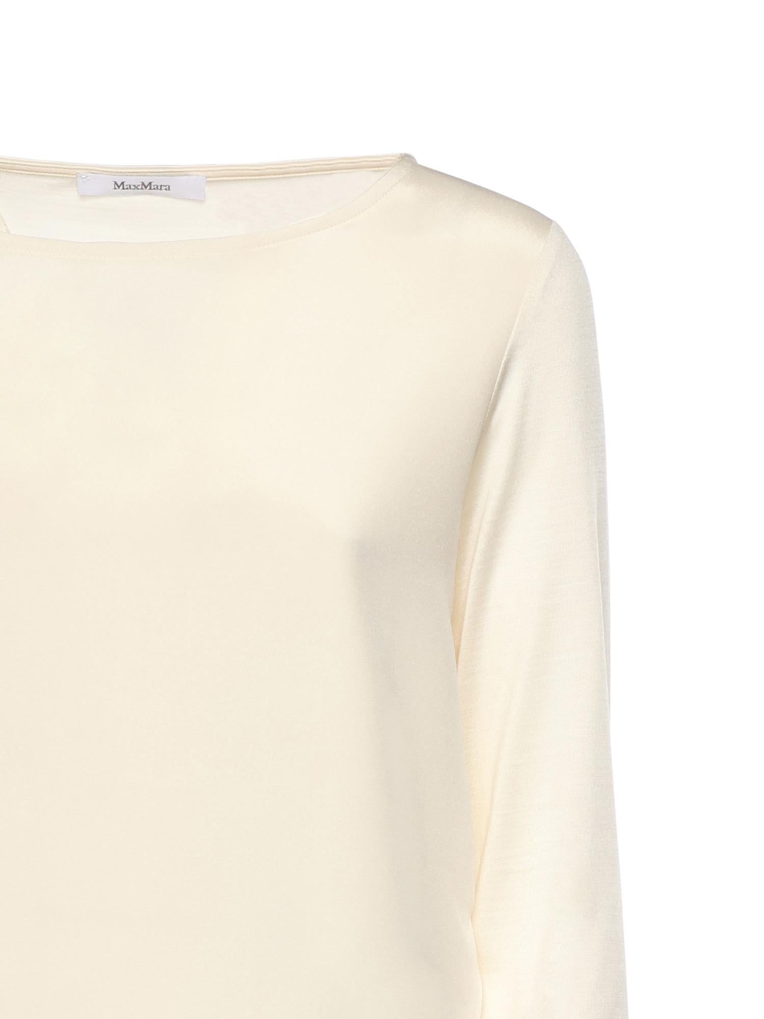 T-shirt in crêpe de Chine di seta e jersey 2611941048600 006 MAX MARA 