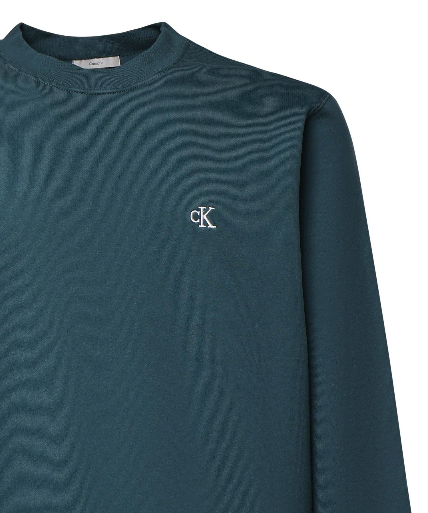 Felpa in cotone con logo LV04RG275G PP1 CALVIN KLEIN 