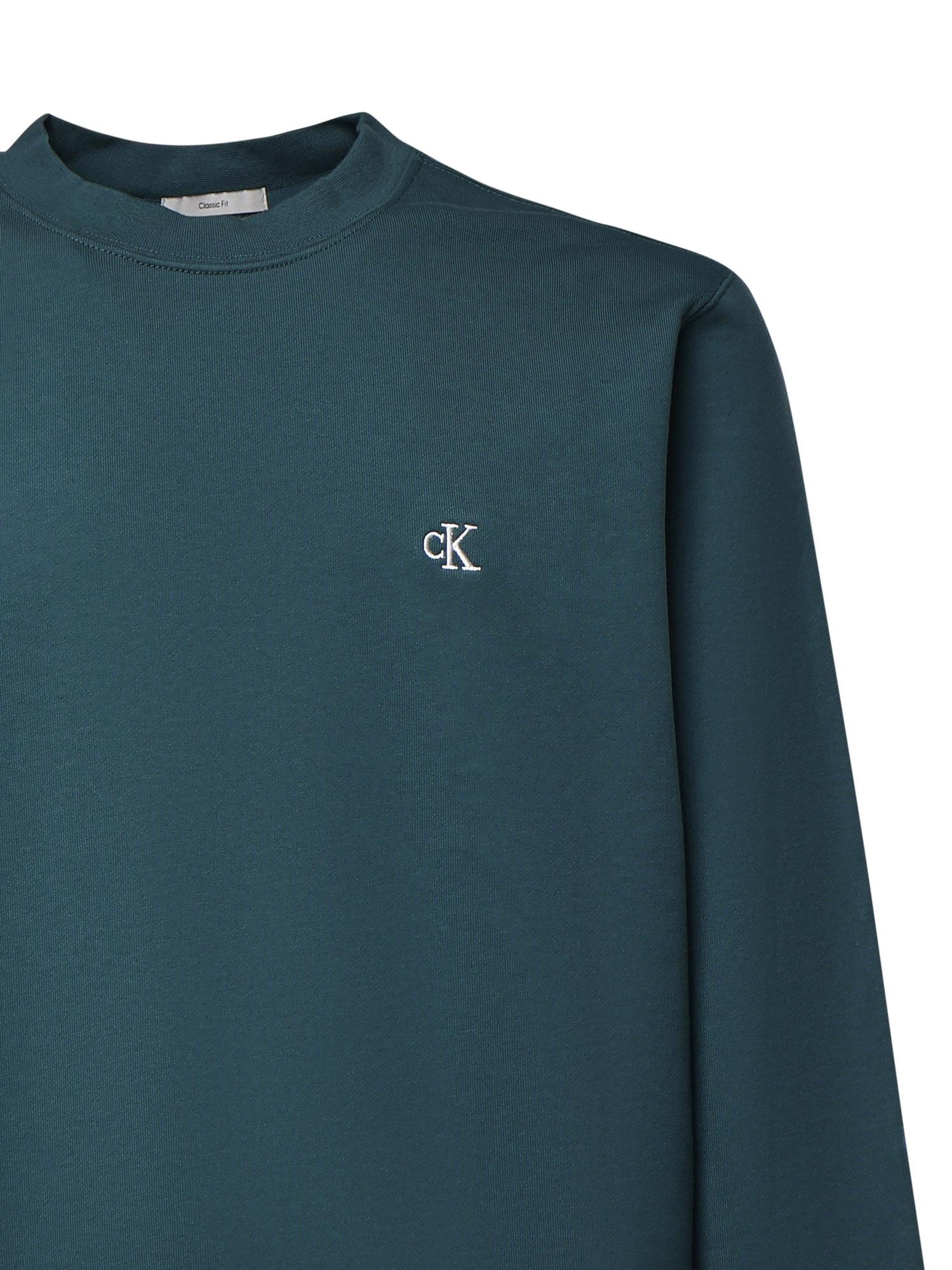 Felpa in cotone con logo LV04RG275G PP1 CALVIN KLEIN 