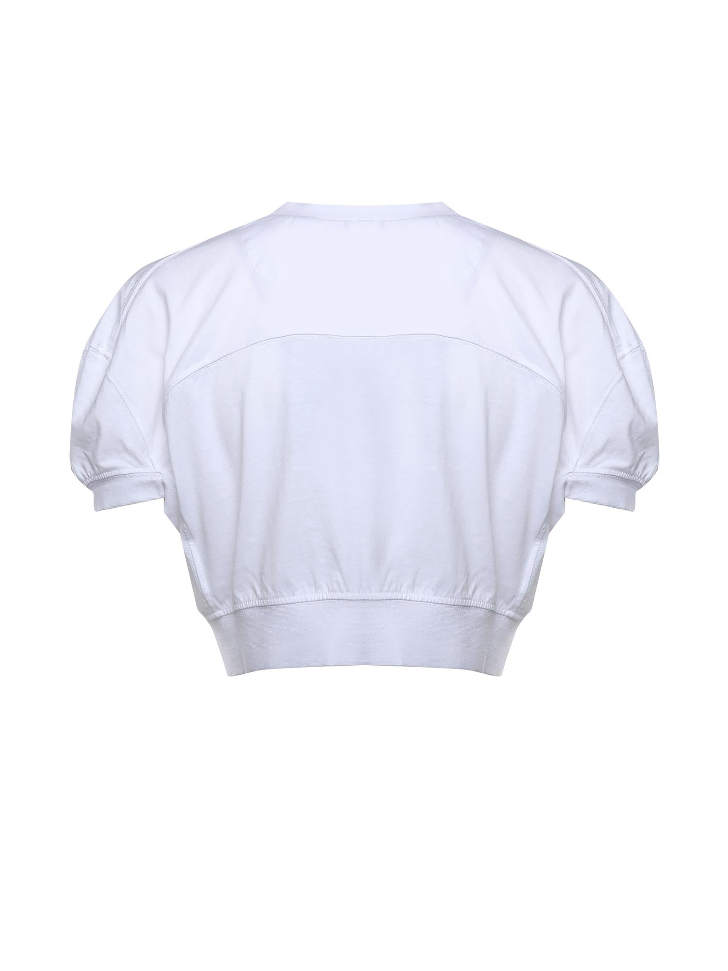 T-shirt cropped Football in cotone 1G010017 J001MA401 VIVIENNE WESTWOOD 