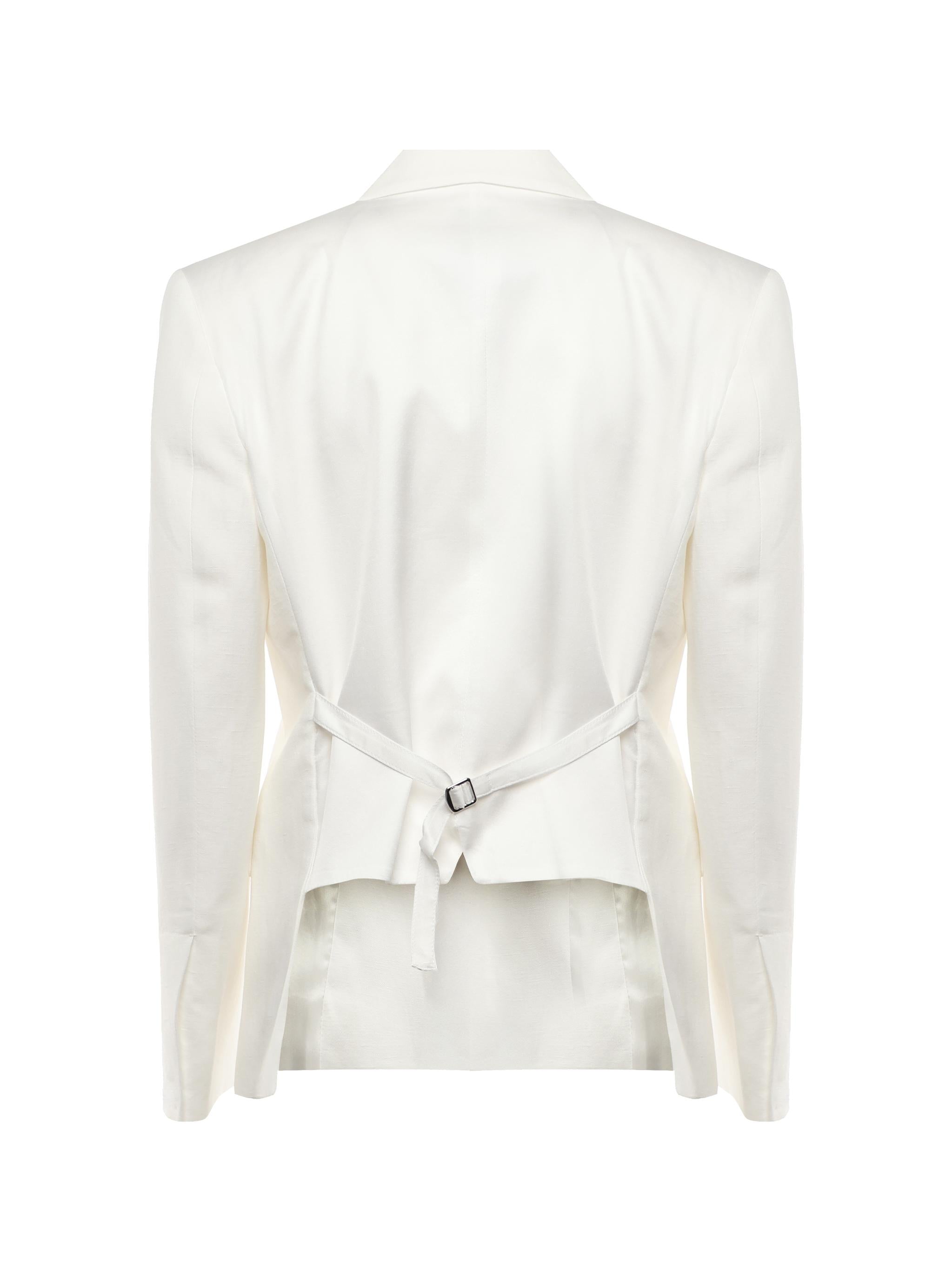 Blazer monopetto in misto lino e viscosa 104944 A2FAZ05 PINKO 