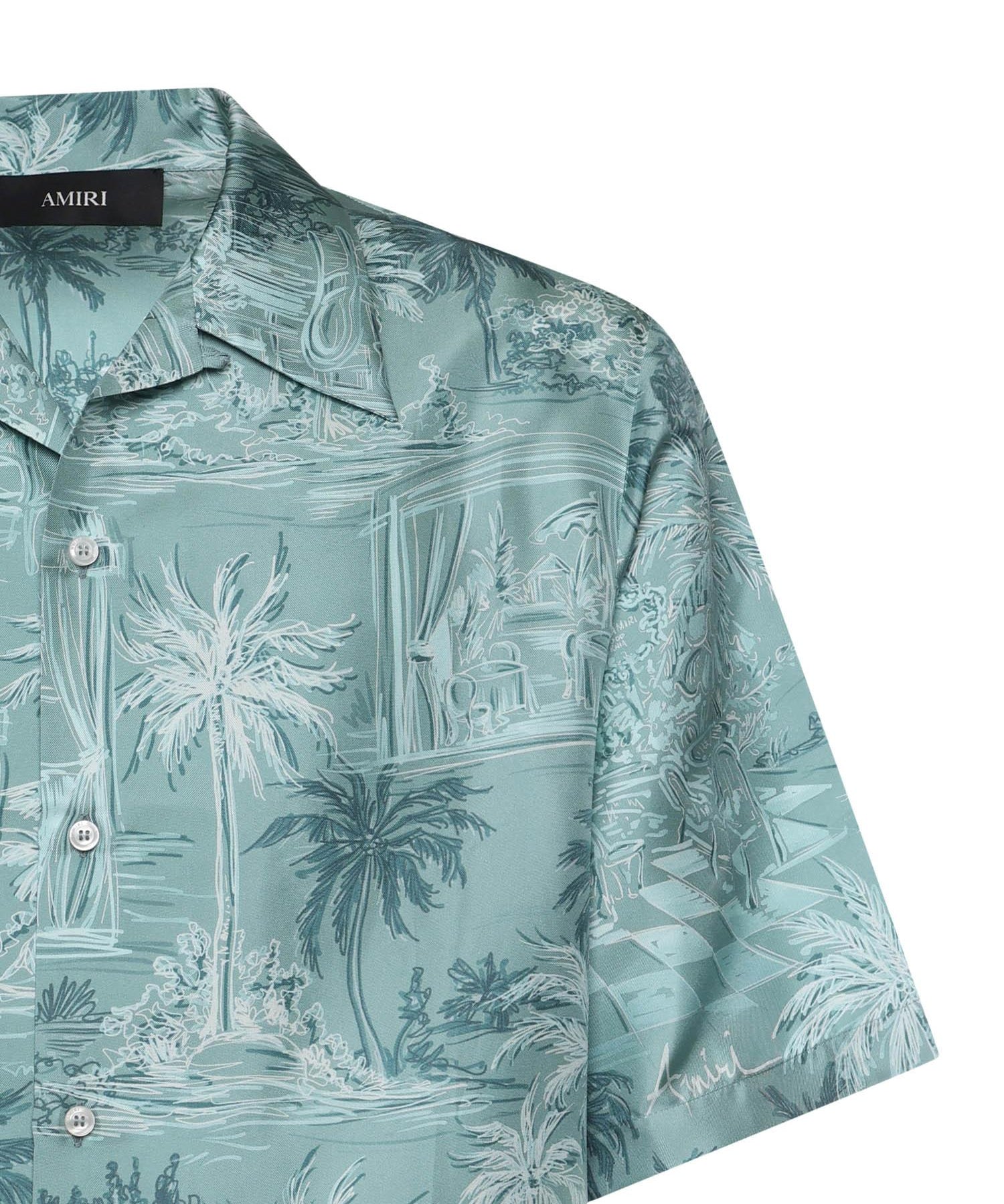 Camicia con stampa in seta AMTOSH1126 395 AMIRI 