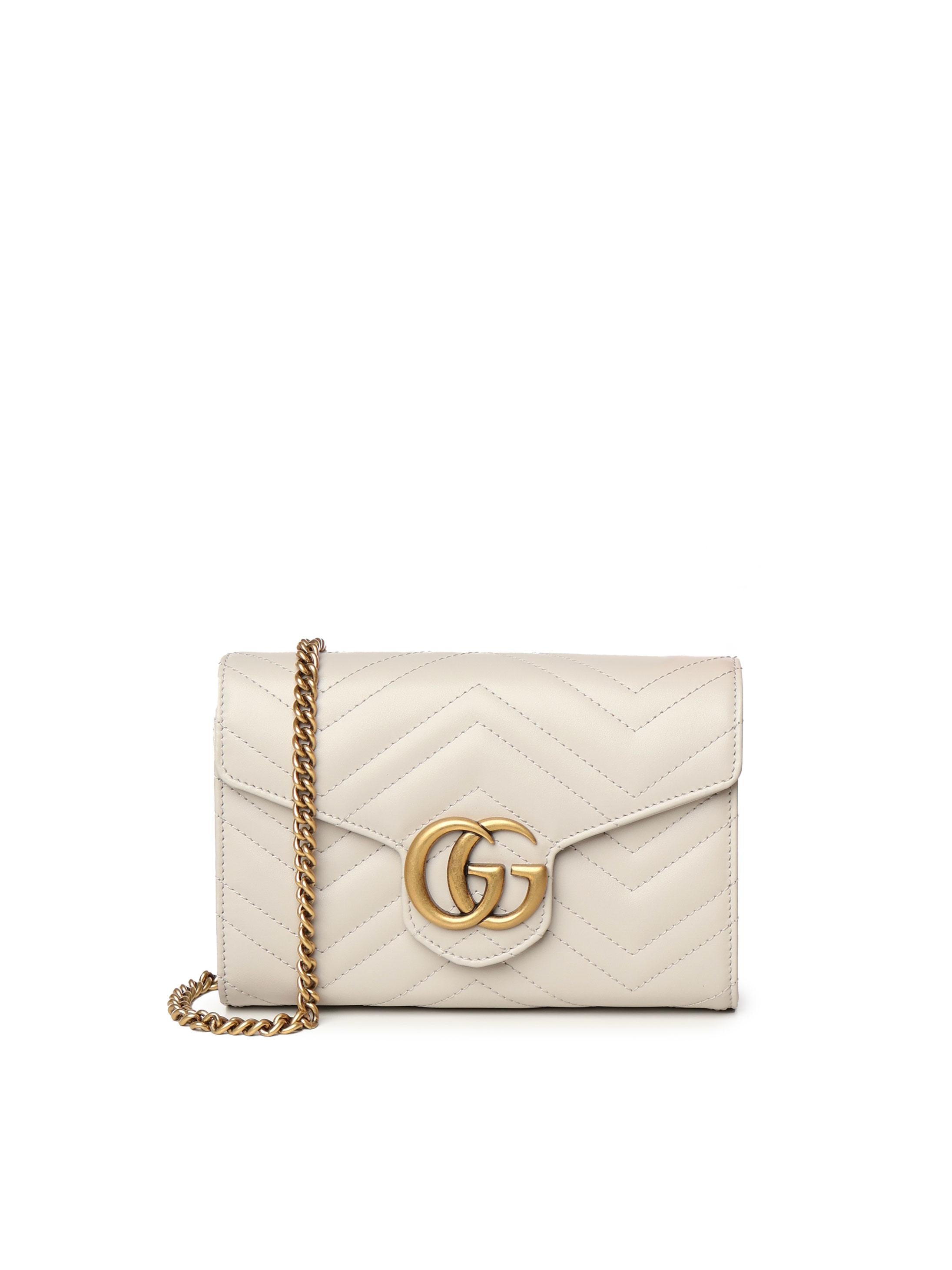 Portafoglio GG Marmont con catena 474575 DTDHT1712 GUCCI 