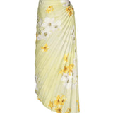 Gonna plissettata con stampa floreale 104678 A2F2VGB PINKO 