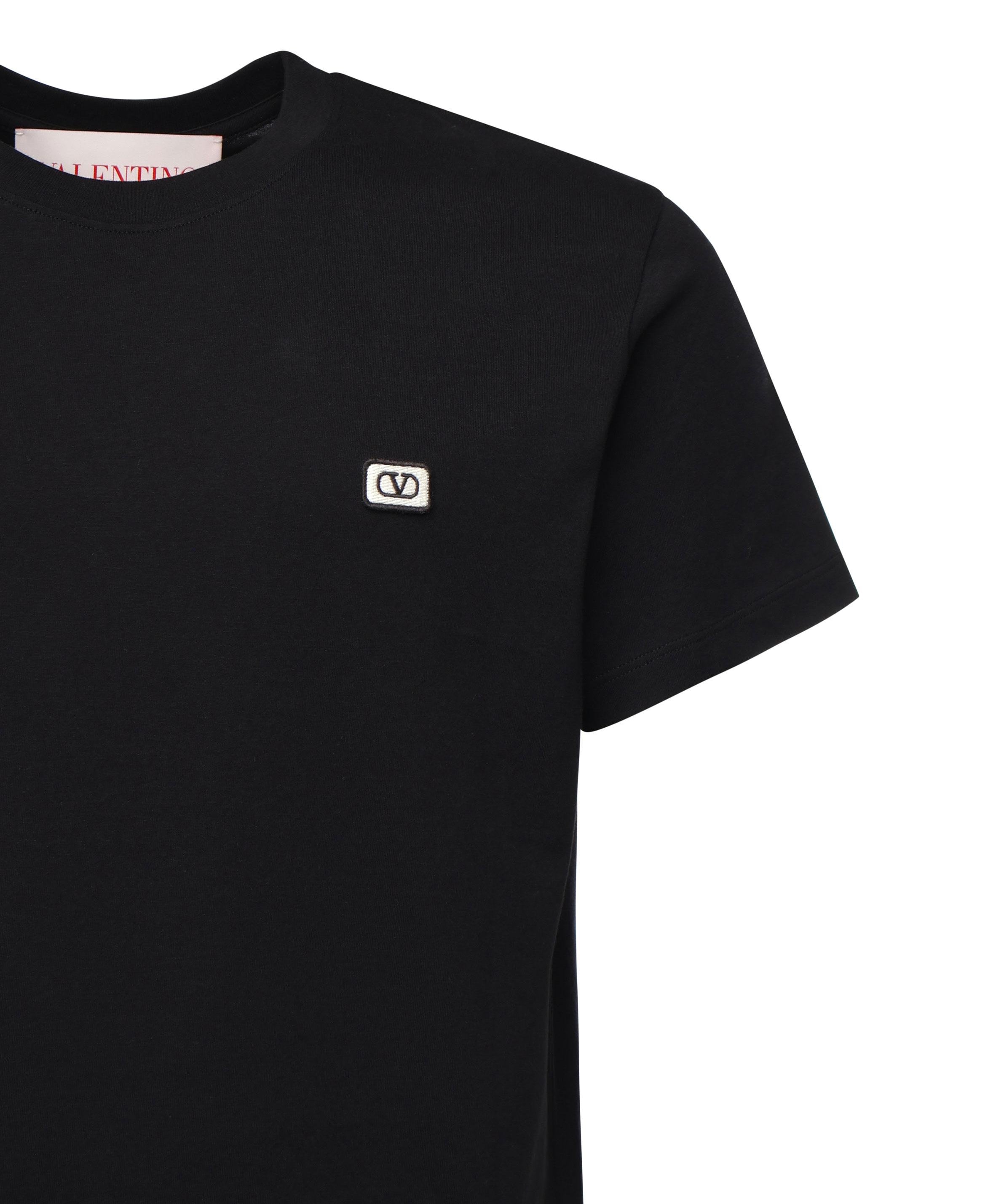 T-Shirt in cotone con patch VLogo 6V3MG10V AQ80NO VALENTINO GARAVANI 