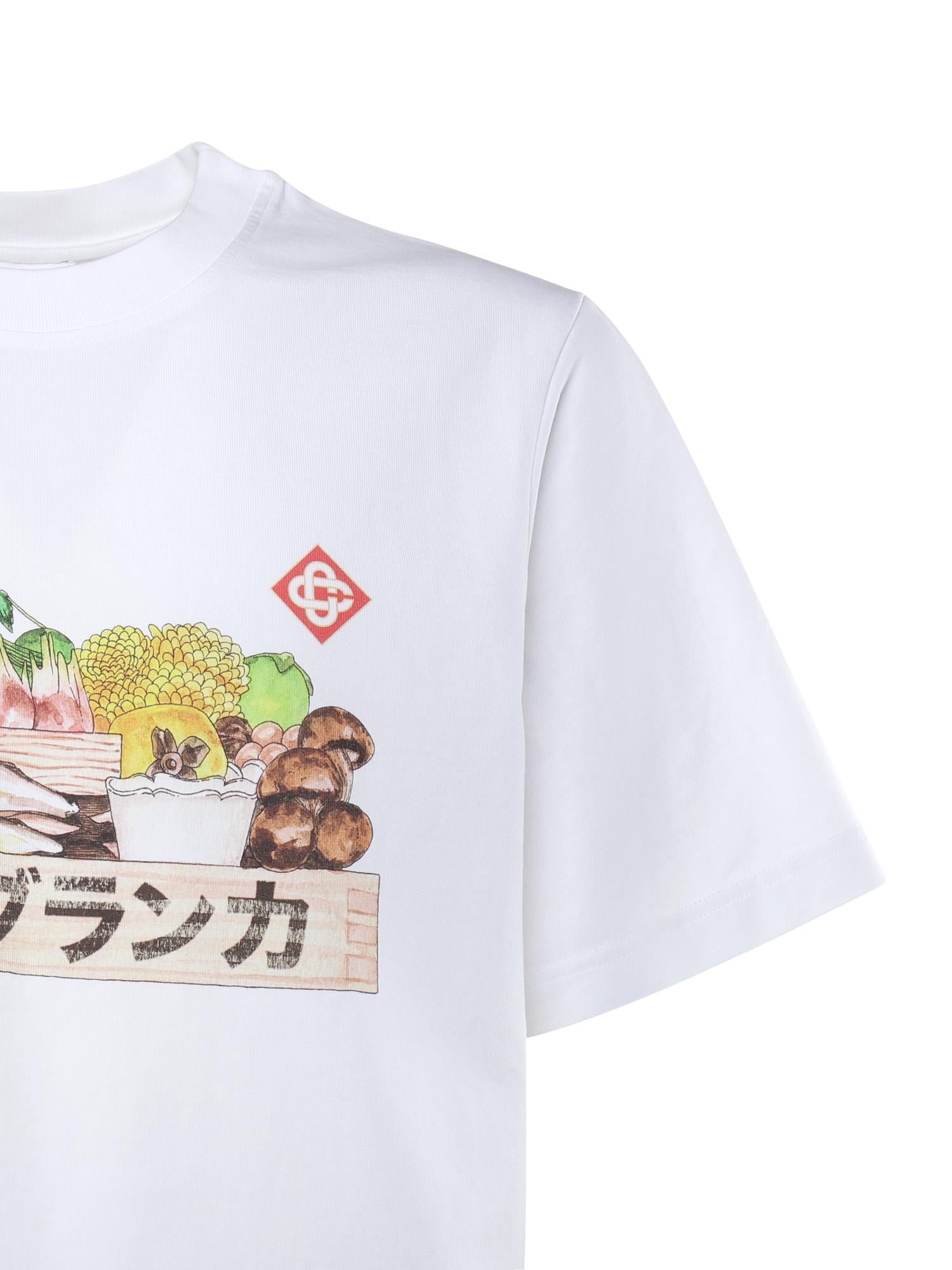 T-shirt con stampa in cotone MAW25JTS001 03 CASABLANCA 