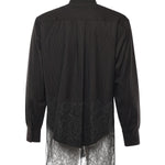 Camicia in lana gessata e pizzo FS1332 AVK1F0DHP FENDI 