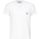 T-shirt con toppa Compass<BR/> K1S152100219 S0057V0001 STONE ISLAND 