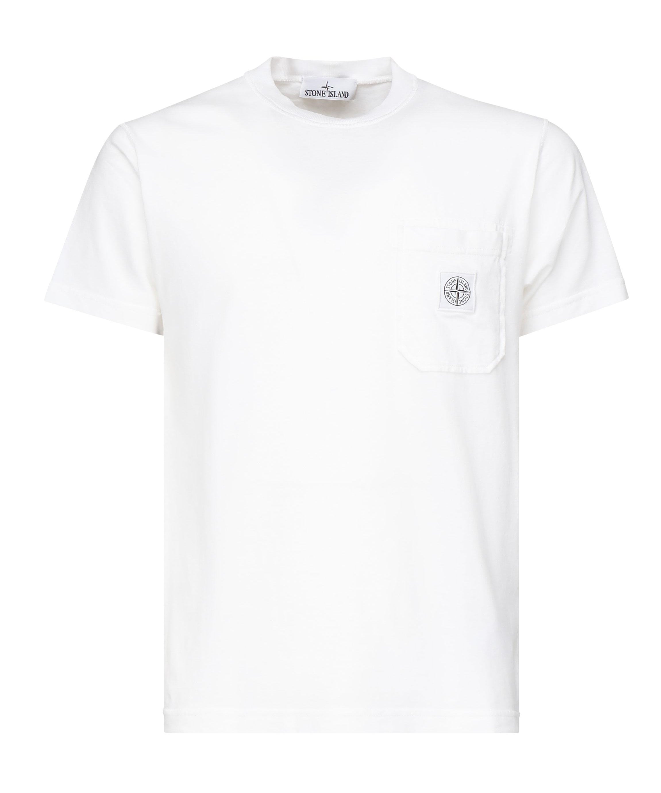 T-shirt con toppa Compass<BR/> K1S152100219 S0057V0001 STONE ISLAND 