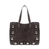 Borsa tote Nellcote media in suede 6W0B0R79 JET0TO VALENTINO GARAVANI 