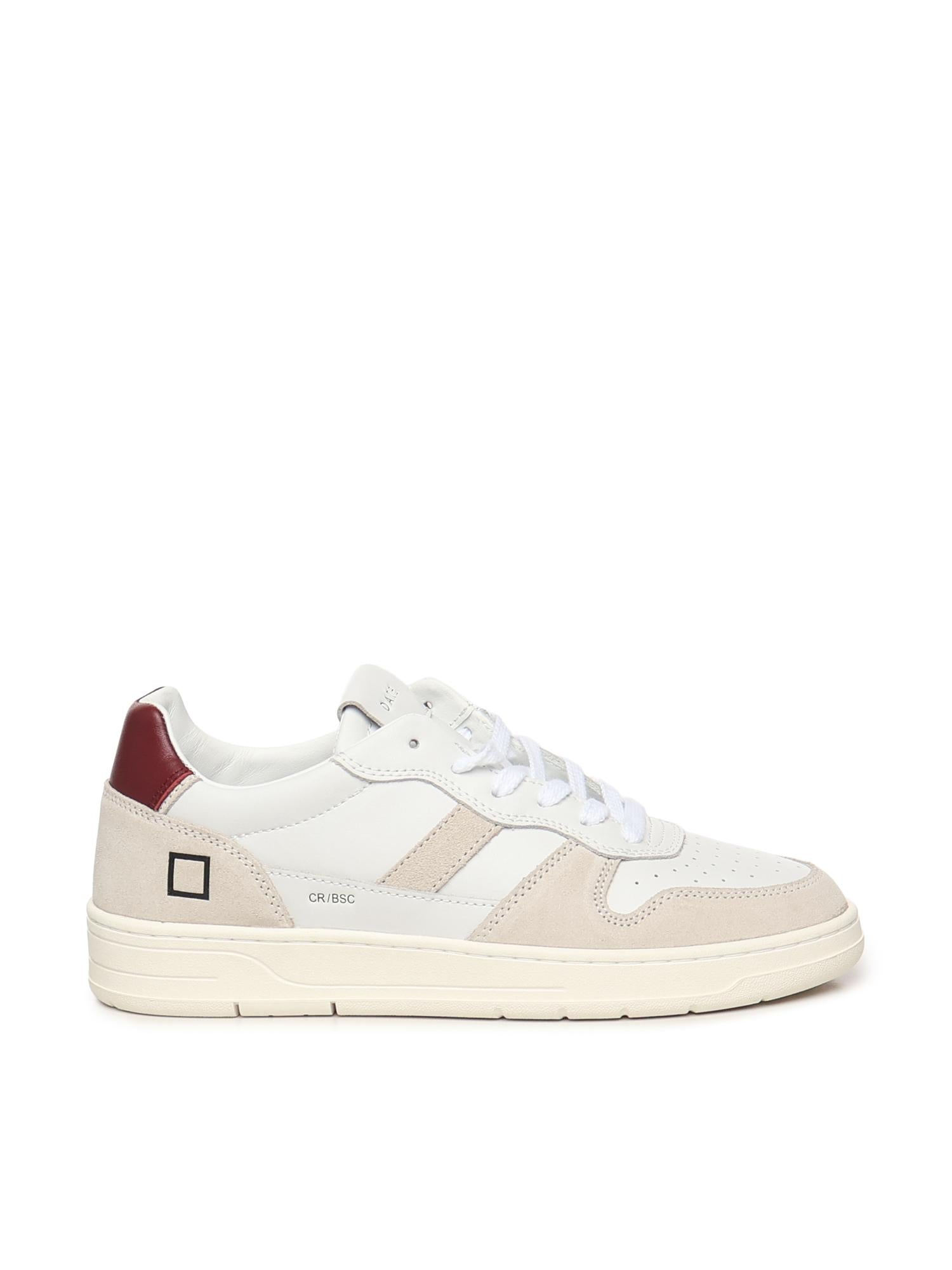 SNEAKERS COURT 2.0 BASIC IN PELLE E CAMOSCIO BEIGE M431 C2-BAWX D.A.T.E. 