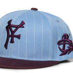 Cappello da baseball a righe DFM58031C0001PX BLU/PURP PDF CHANNEL 