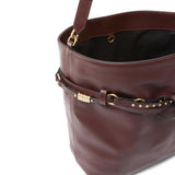 Borsa a spalla media Bucket Belt Bag in pelle 106339 A0QOR49Q PINKO 