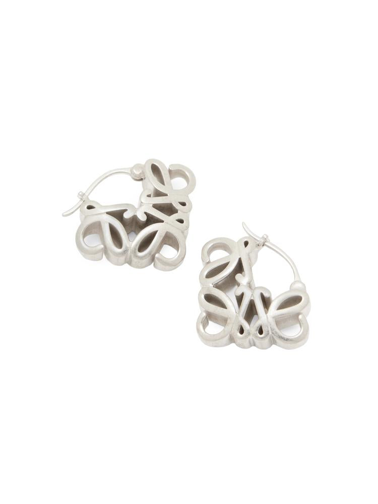 Orecchini a cerchio Anagram Bombé in argento sterling J821239X48 1160 LOEWE 