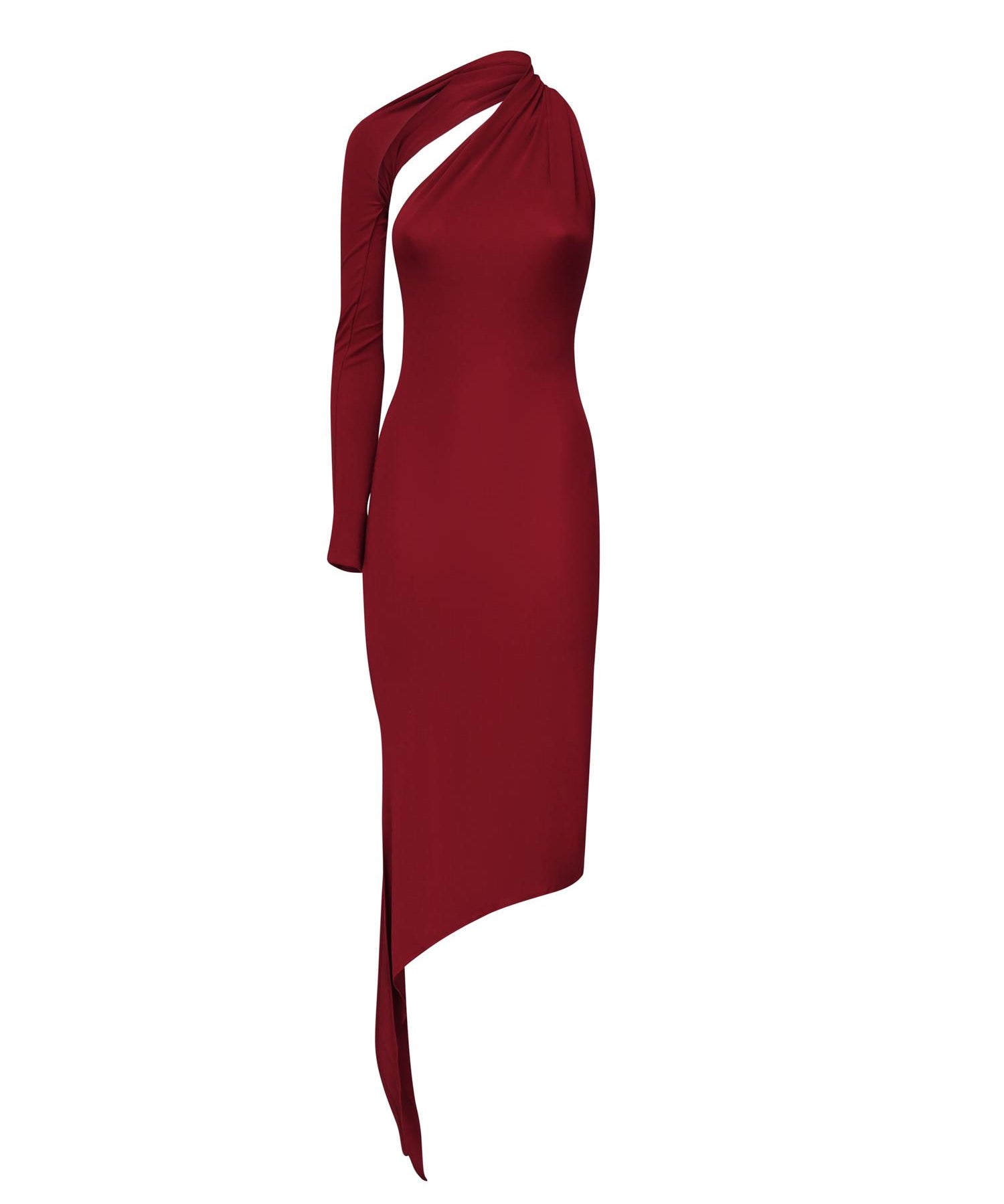 Abito monospalla in crepe di jersey 424JR0523JS0145 4031 COURREGES 