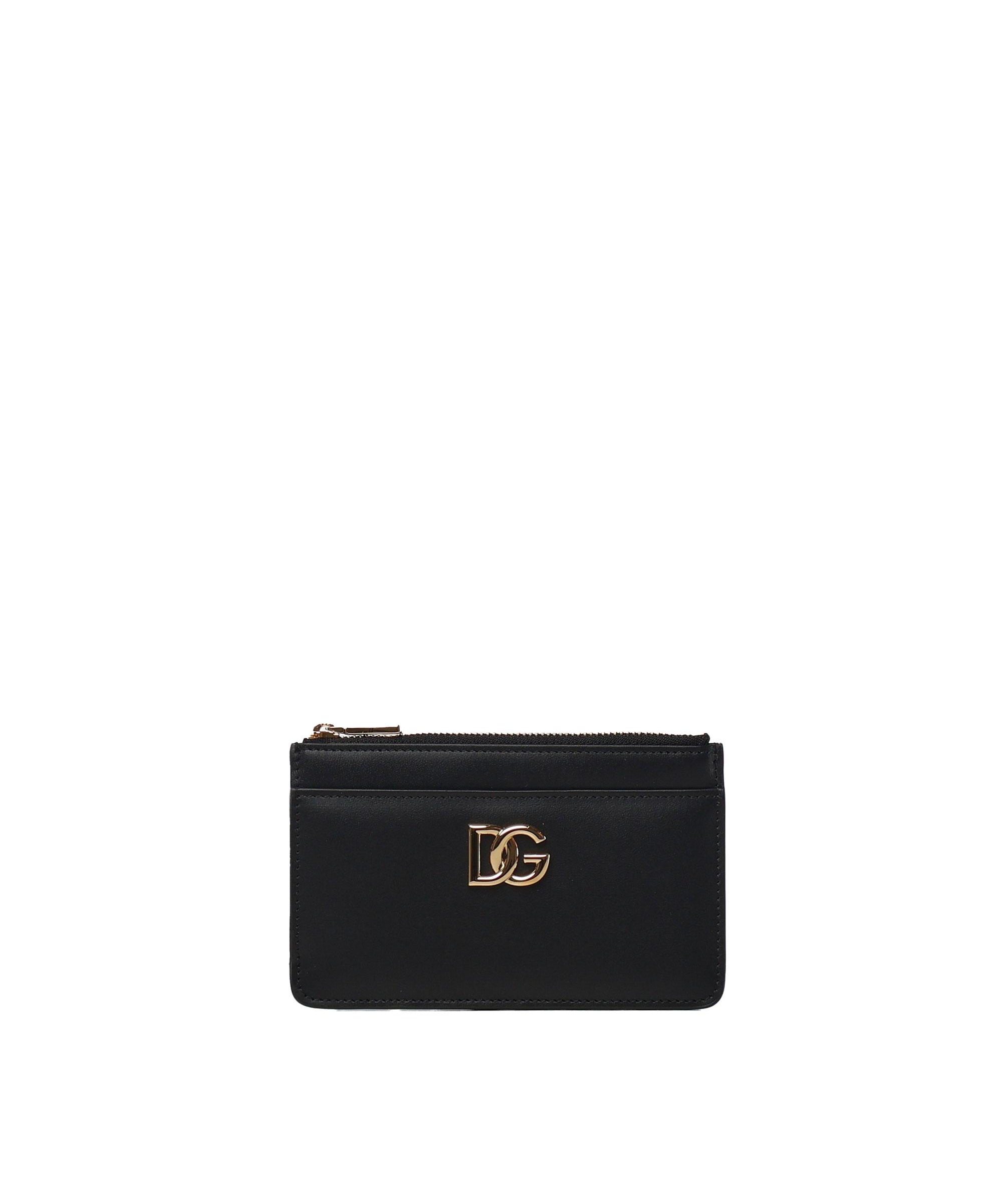 Portacarte in pelle di vitello con logo DG BI1261 AW57680999 DOLCE & GABBANA 