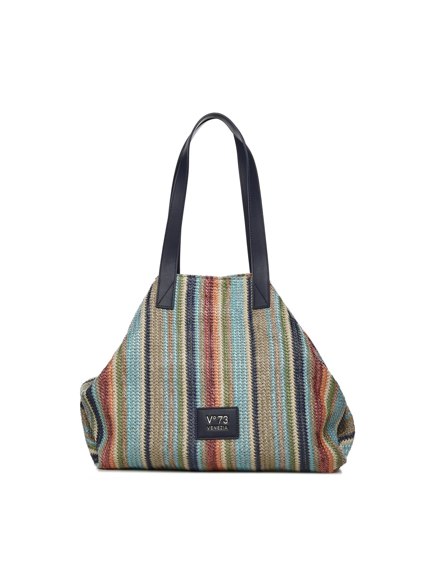 Borsa a spalla con logo 73BS9N701P KARINABLU/MULTICOLOR V° 73 