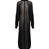 Abito Kim in georgette 25FWNAB-0004 BLACK NINEMINUTES 