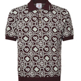 Polo in maglia di cotone con monogramma MAW25KW1092 01 CASABLANCA 