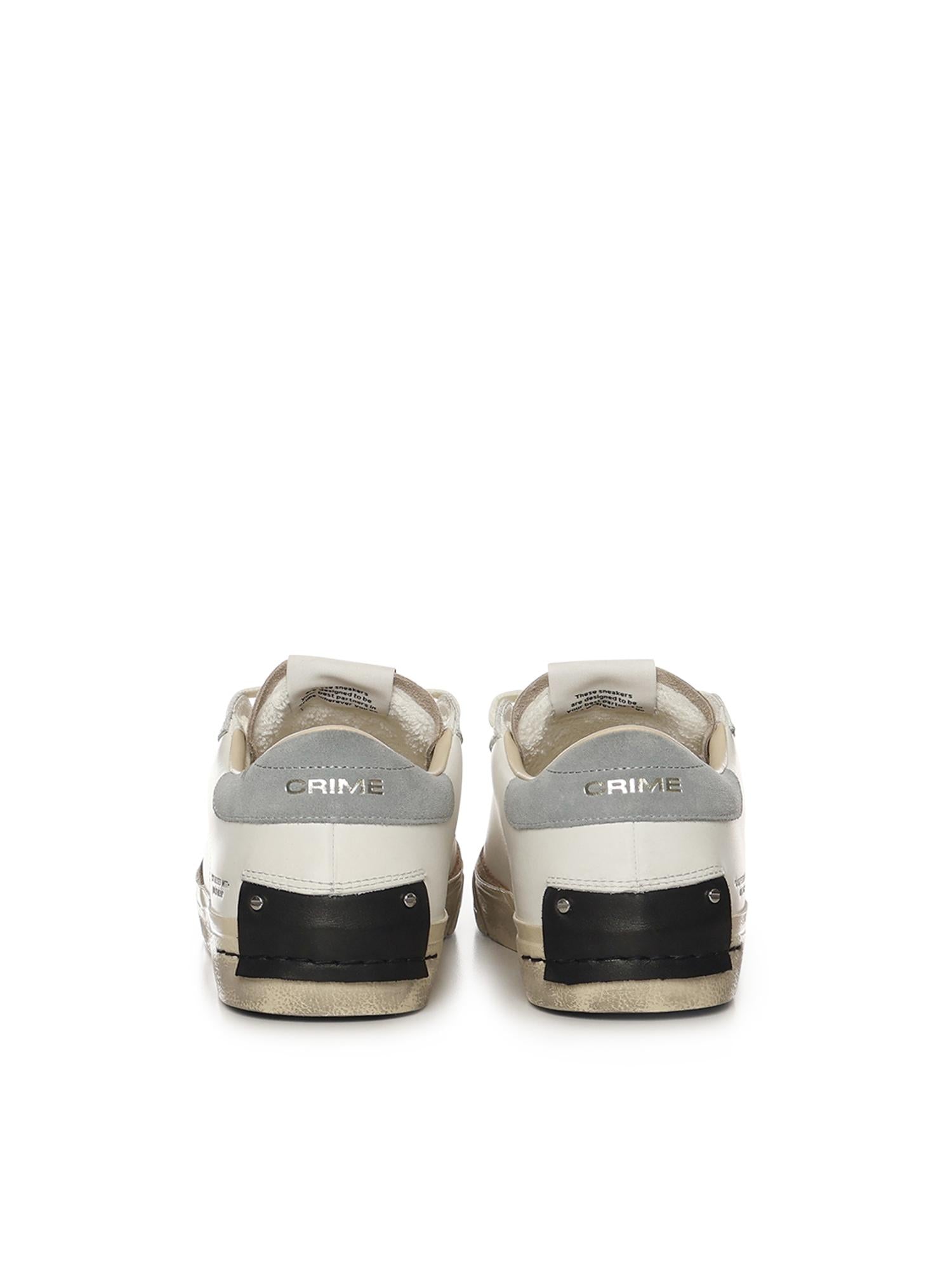 Sneaker Distressed 2.0 19050PP8B WHITE CRIME LONDON 