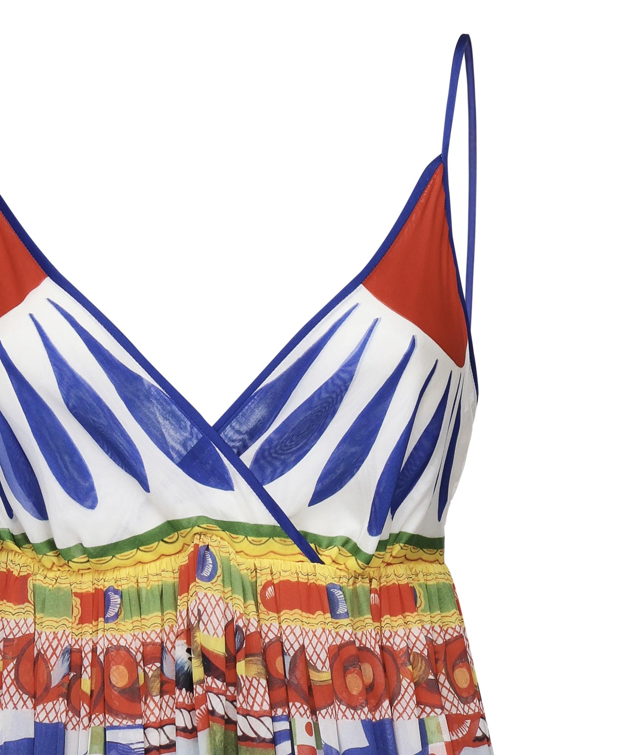 Abito in seta con stampa carretto F6J8BT GDS13HH96D DOLCE & GABBANA 