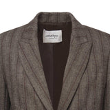Blazer gessato in viscosa misto lana DG6163 VAR.UNICA OTTOD'AME 
