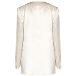 Giacca doppiopetto in raso lucido V05081627 0002 ALBERTA FERRETTI 