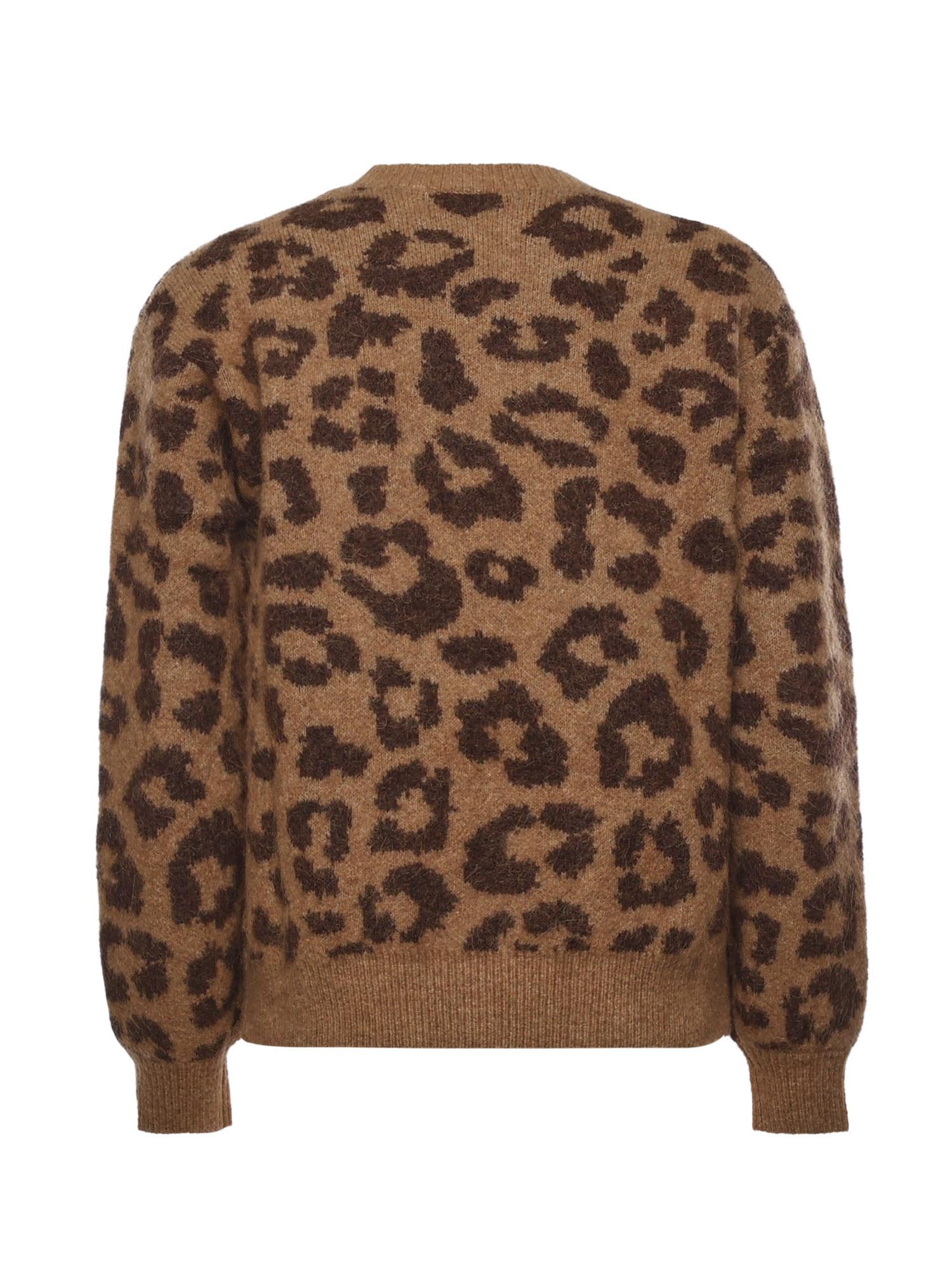 Maglione con stampa animalier DNI0001 00702I MC2 SAINT BARTH 
