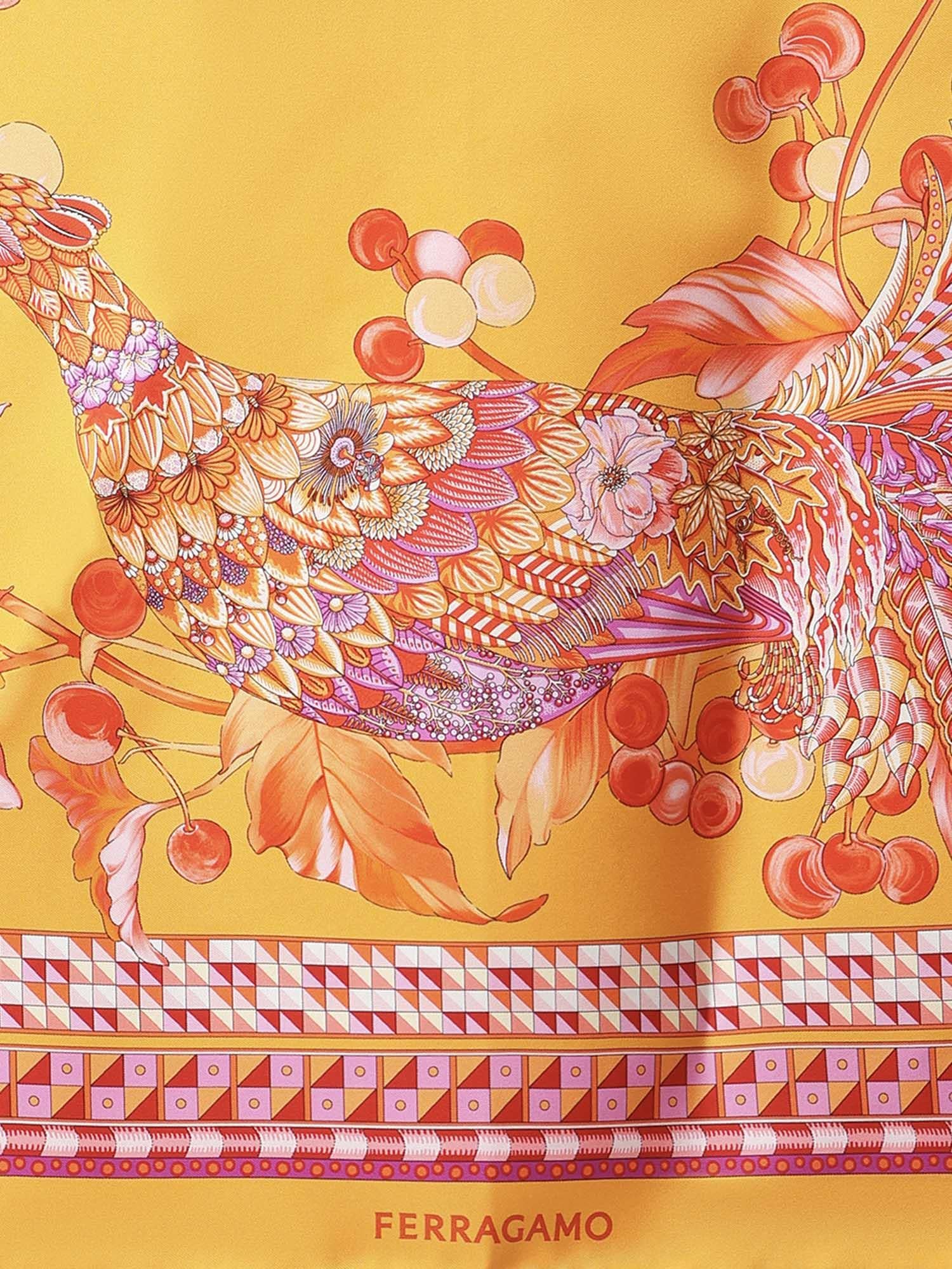 Foulard in seta con stampa 310199 780278002 FERRAGAMO 