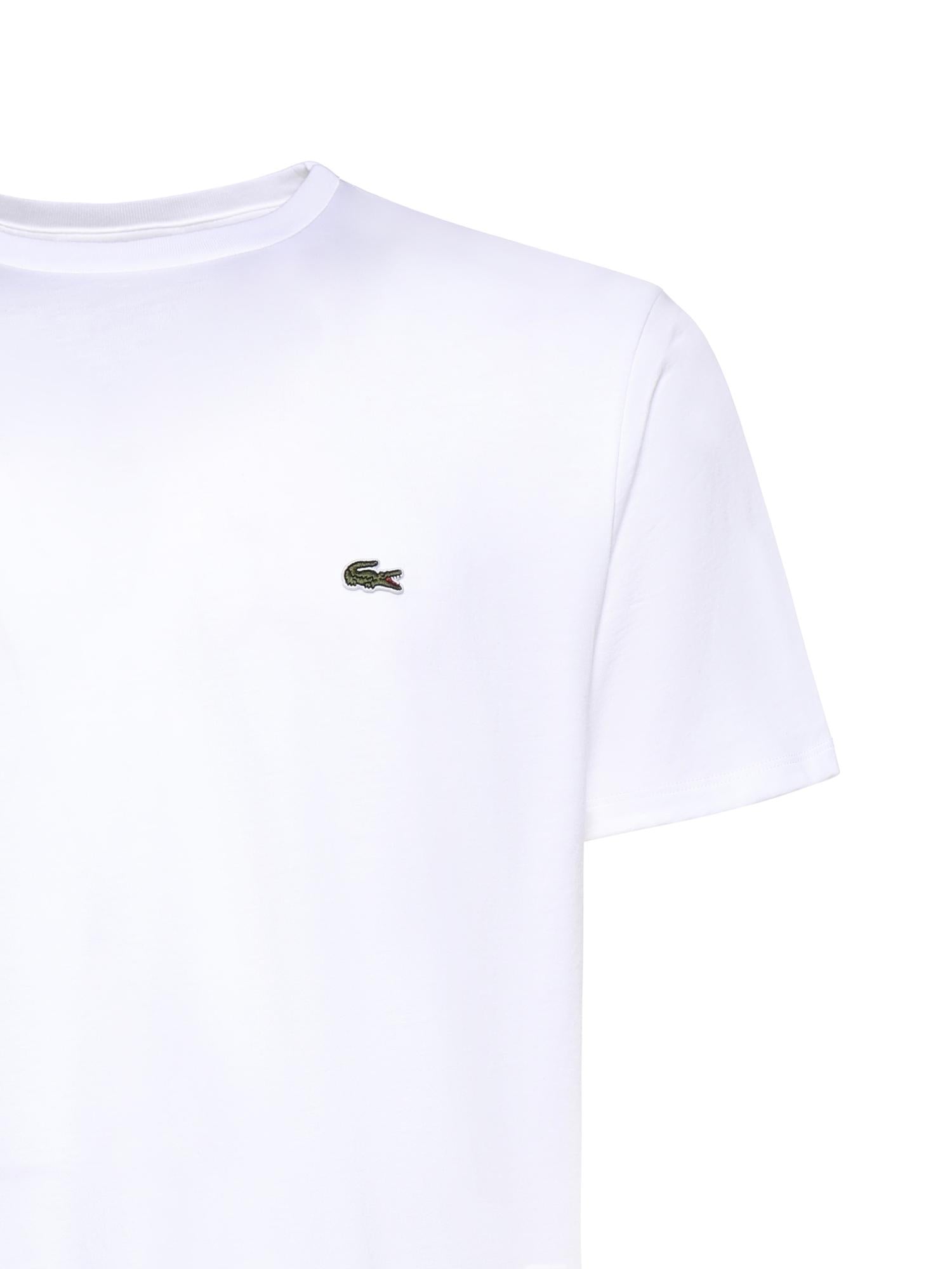 T-shirt in cotone con logo TH6709 001 LACOSTE 