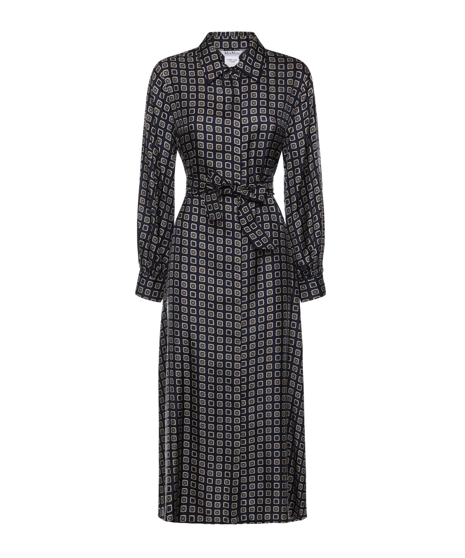 Abito chemisier in seta stampata 2611221151600 002 MAX MARA 