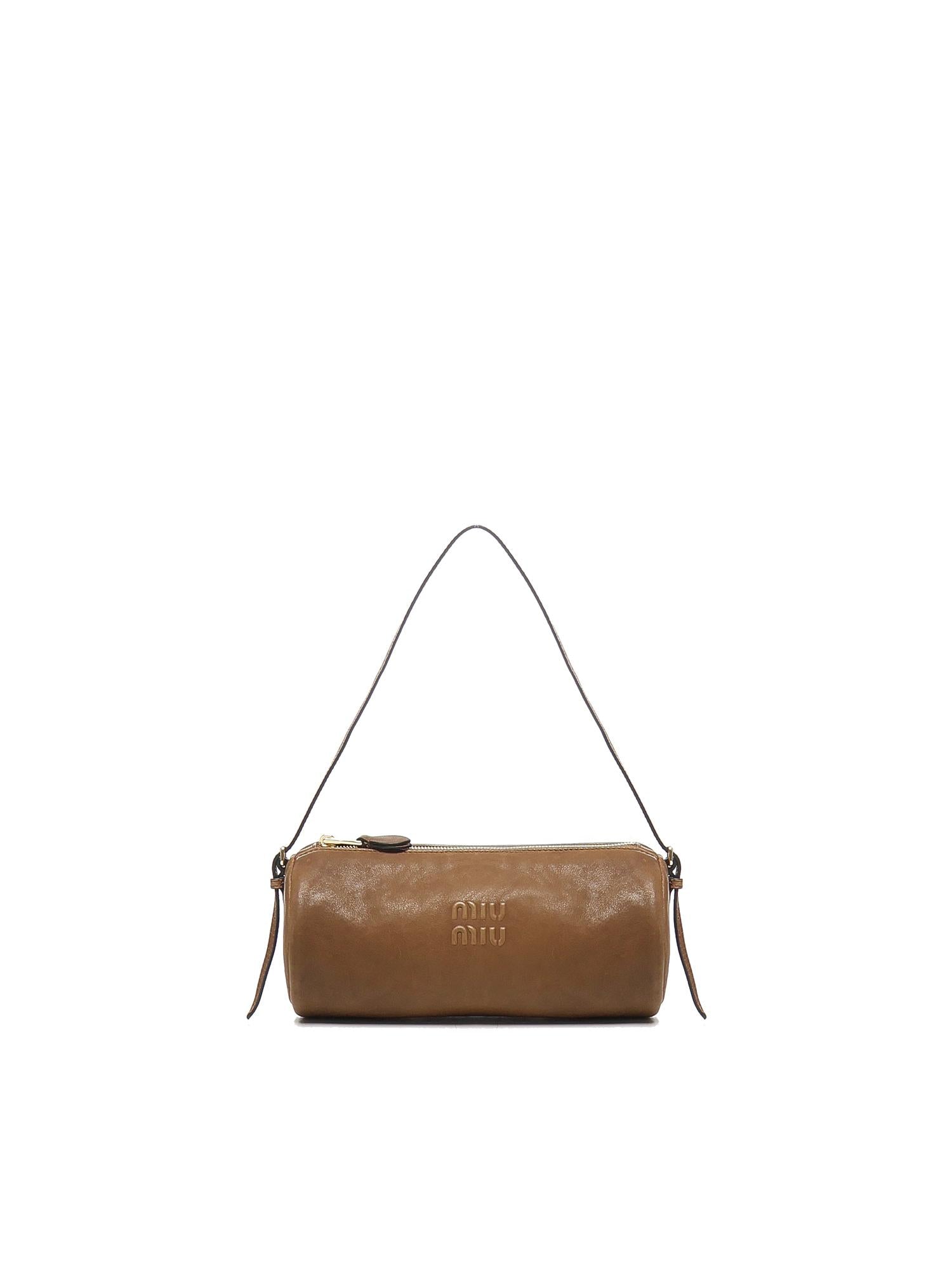 borsa a spalla in nappa Aviator 5NE851 AEFXF0316 MIU MIU 