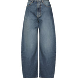 Jeans Round in denim délavé AA9P0176T536A 525 ALAIA 