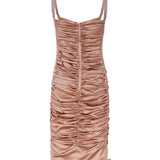 Abito midi in seta stretch F69R6T FURAGM0216 DOLCE & GABBANA 