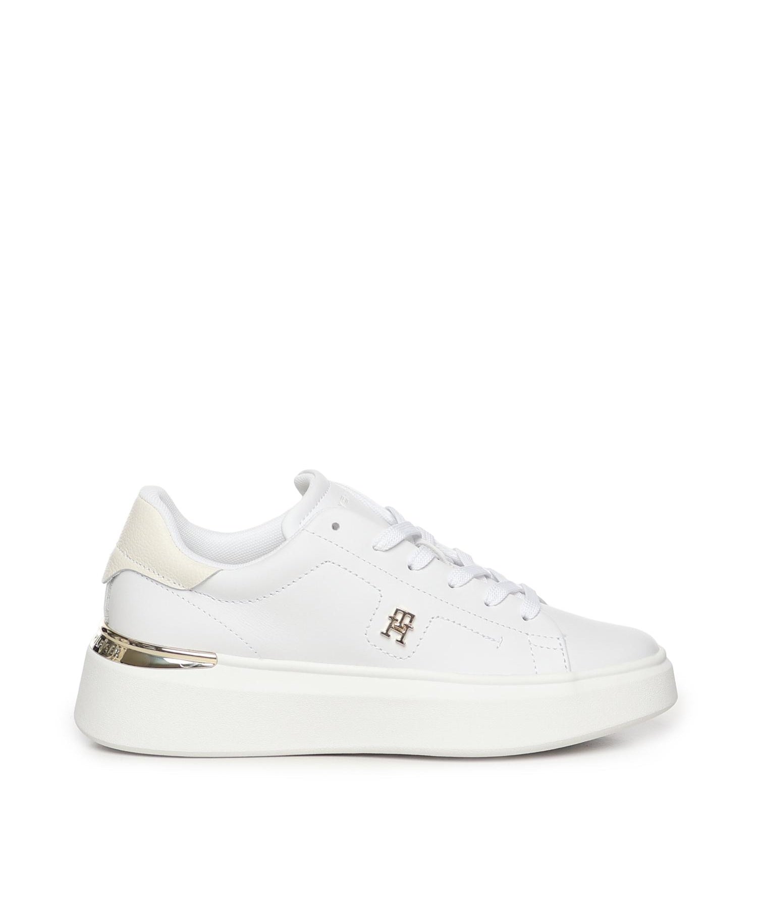Sneakers in pelle con monogramma FW0FW08631 YBS TOMMY HILFIGER 