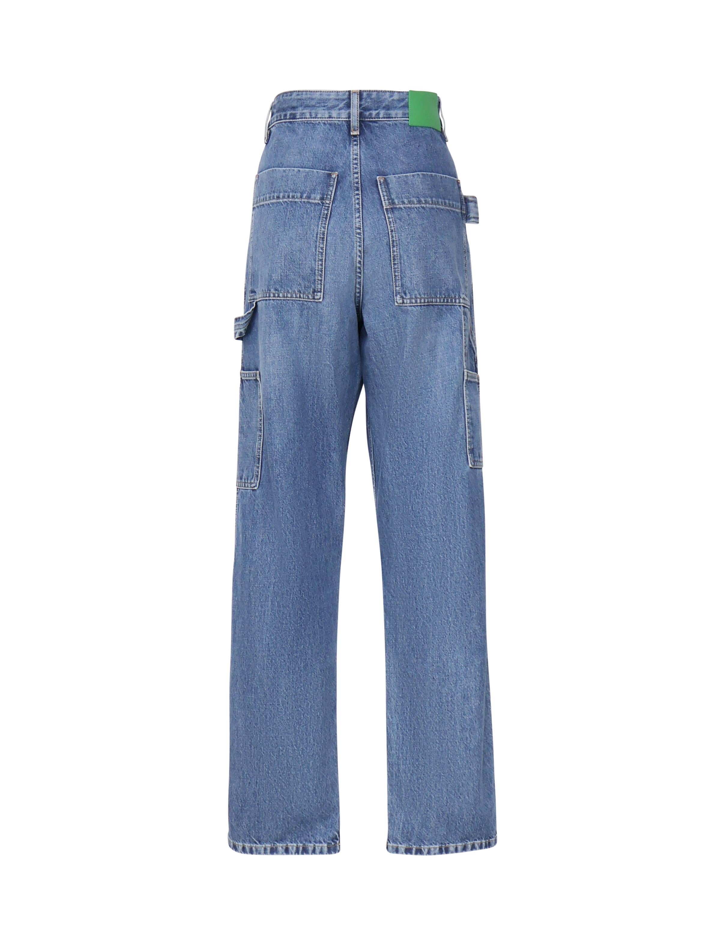 Pantaloni cargo in denim Vintage Indigo 793538 V42W04715 BOTTEGA VENETA 